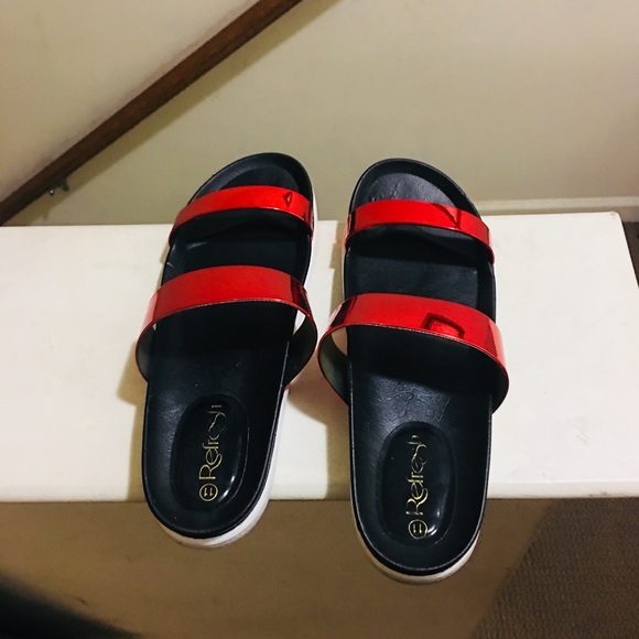 Ruby Red Sandals - Picture 2 of 2